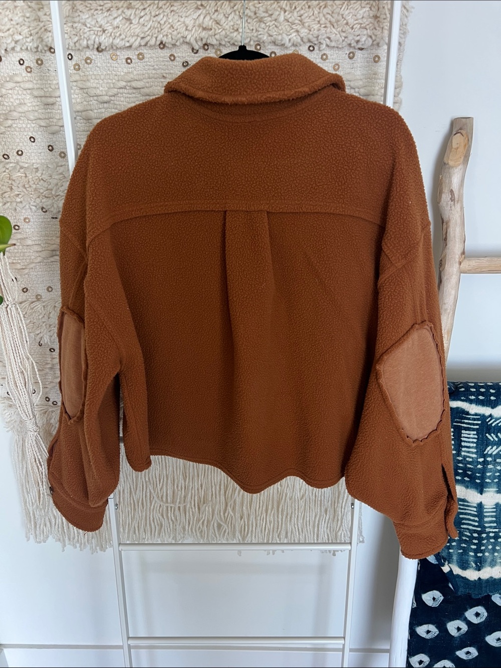 Free people cropped Sherpa/fleece jacket - Picture 4 of 4
